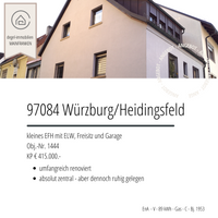 Wohnhaus in 97084 Würzburg/Heidingsfeld
